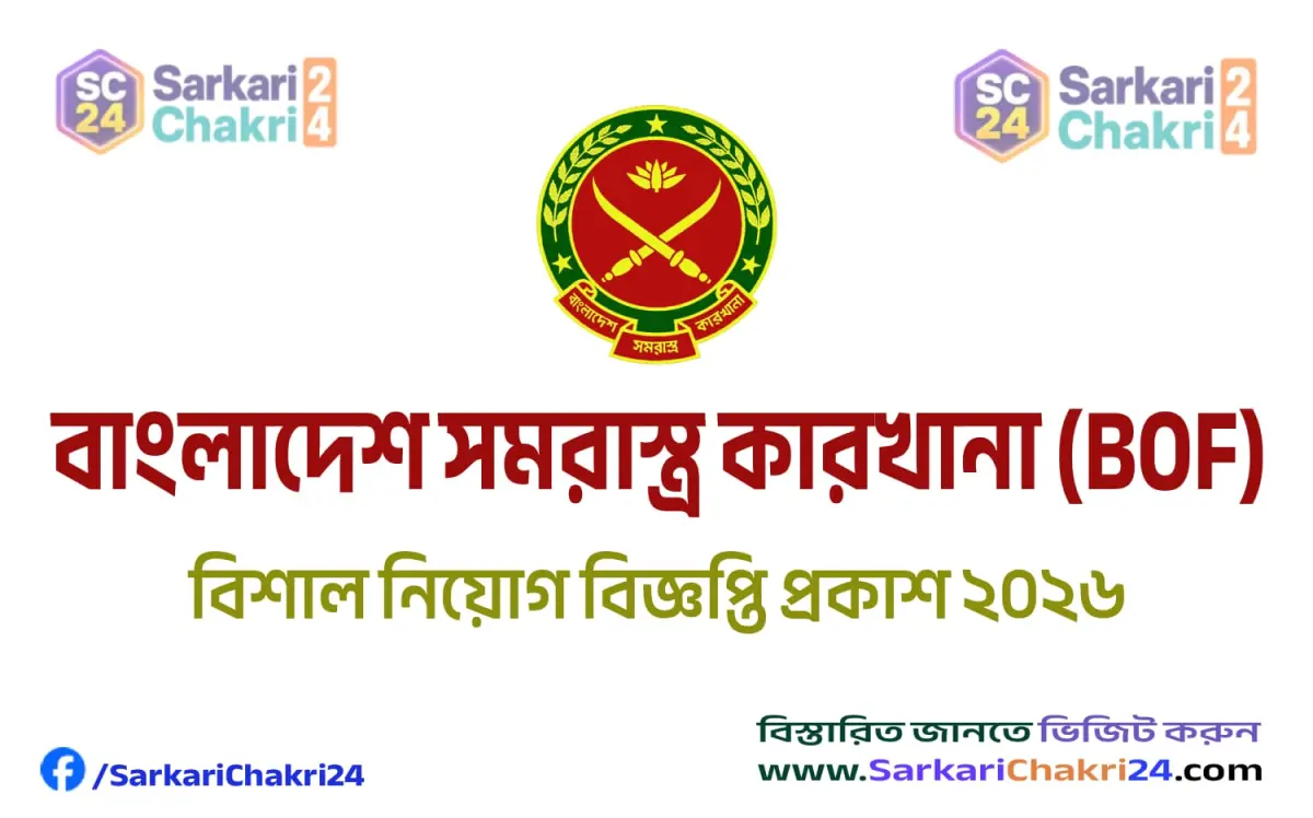 Bangladesh Ordnance Factories (BOF) | বাংলাদেশ সমরাস্ত্র কারখানা (BOF) - Banner