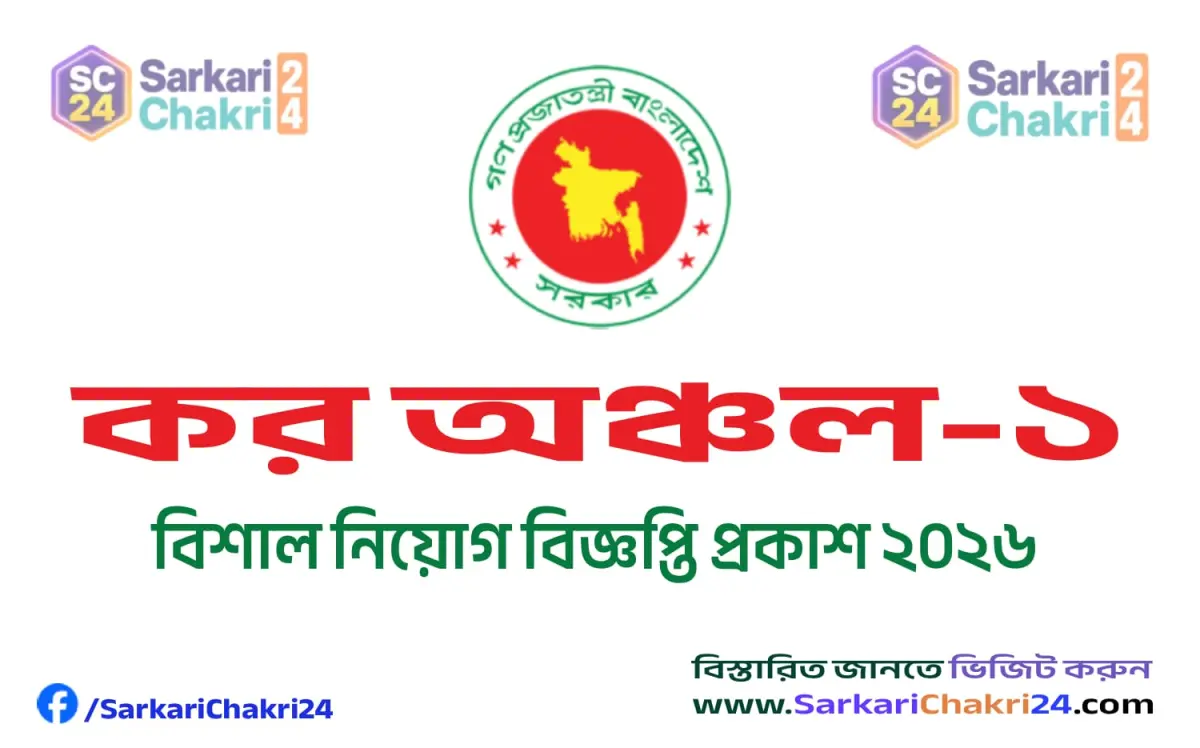 Taxes Zone-1, Dhaka (TAX1) | কর কমিশনারের কার্যালয়, কর অঞ্চল-১, ঢাকা (TAX1) - Banner