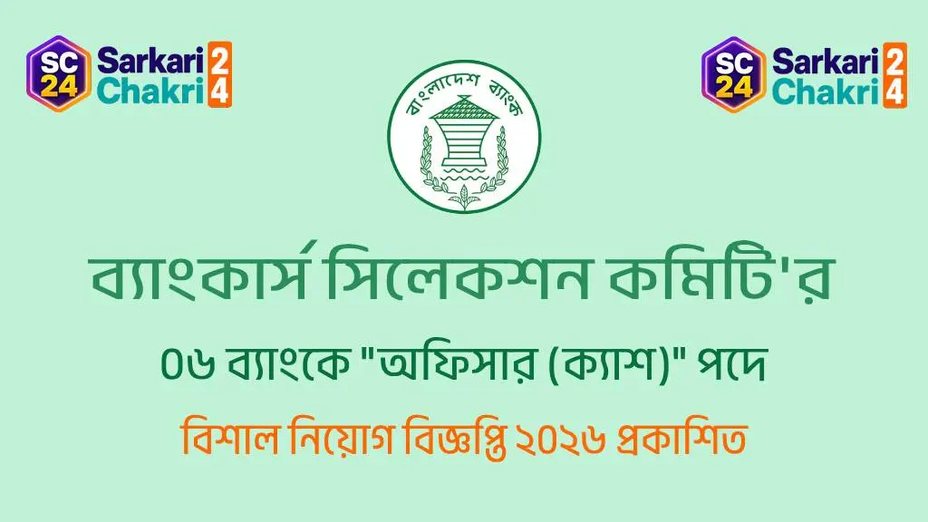 6 Banks Under Bankers Selection Committee (BSCS) | ব্যাংকার্স সিলেকশন কমিটি'র ৬ ব্যাংক (BSCS) - Banner