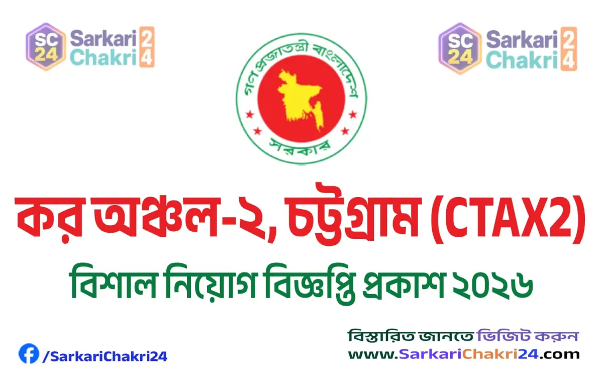 Taxes Zone-2 Chattogram (CTAX2) | কর অঞ্চল-২, চট্টগ্রাম (CTAX2) - Banner